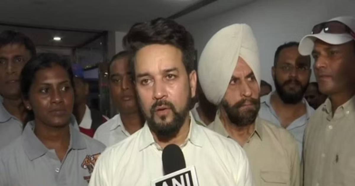 Law And Order Situation Deteriorating Anurag Thakur Slams Aap Over Patiala Violence